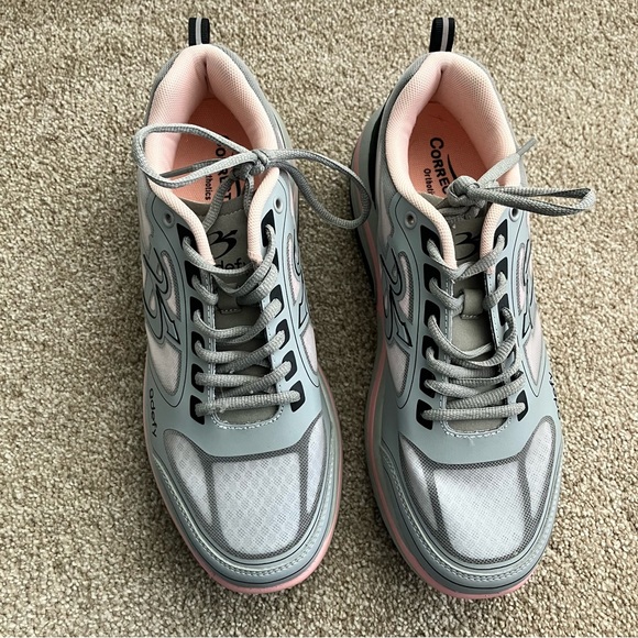 Orthotics by Gdefy Corrective Fit Pink Grey Lace Up Sneakers Size 10.5 - Picture 2 of 8